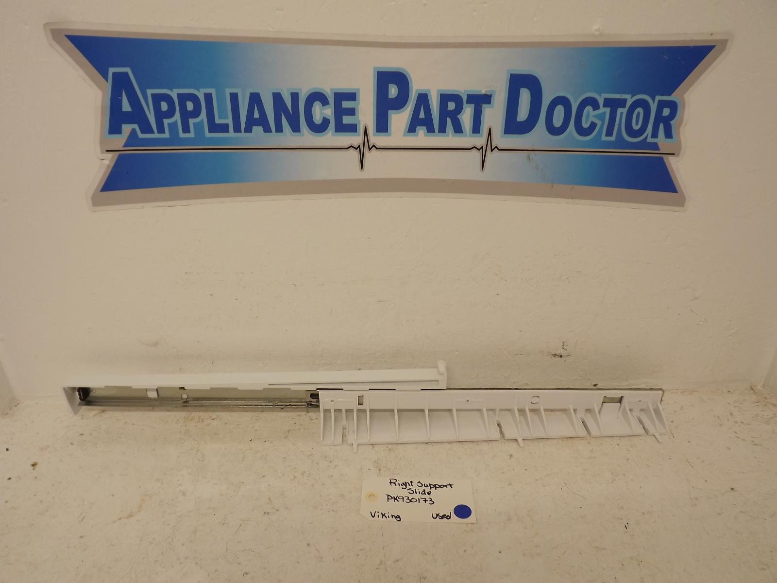 Viking Refrigerator PK930173 Right Support Slide Used Viking Refrigerator PK930173 Right Support Slide Used